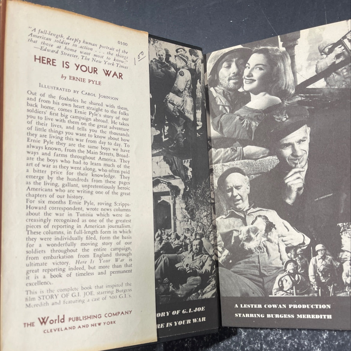 ernie pyle here is your war book, by ernie pyle, 1970 Hardcover image 4
