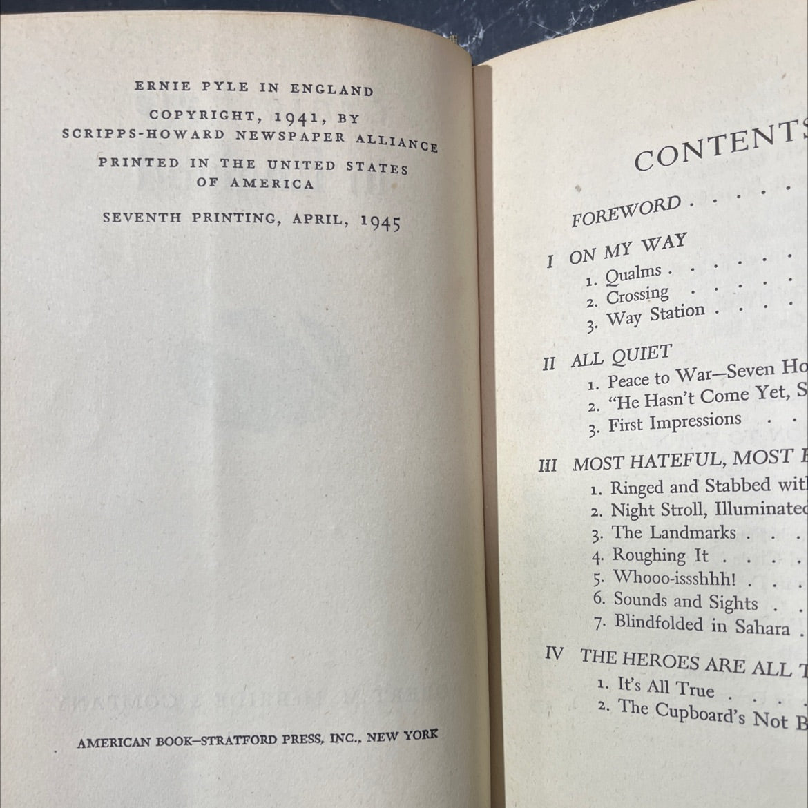 ernie pyle in england book, by unknown, 1945 Hardcover image 3