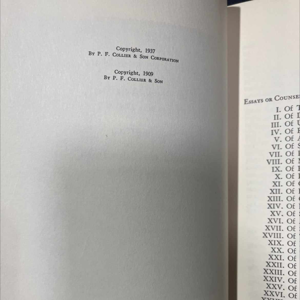 essays, civil and moral and the new atlantis book, by francis bacon, john milton, sir thomas browne, 1937 Hardcover image 3