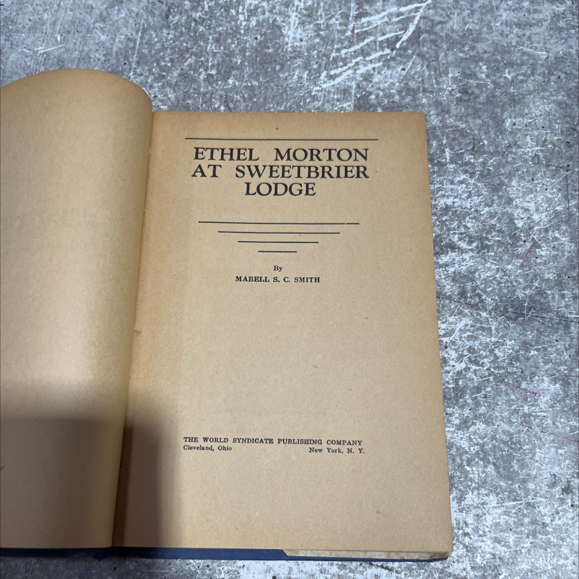 ethel morton at sweetbrier lodge book, by mabell s. c. smith, 1970 Hardcover image 2