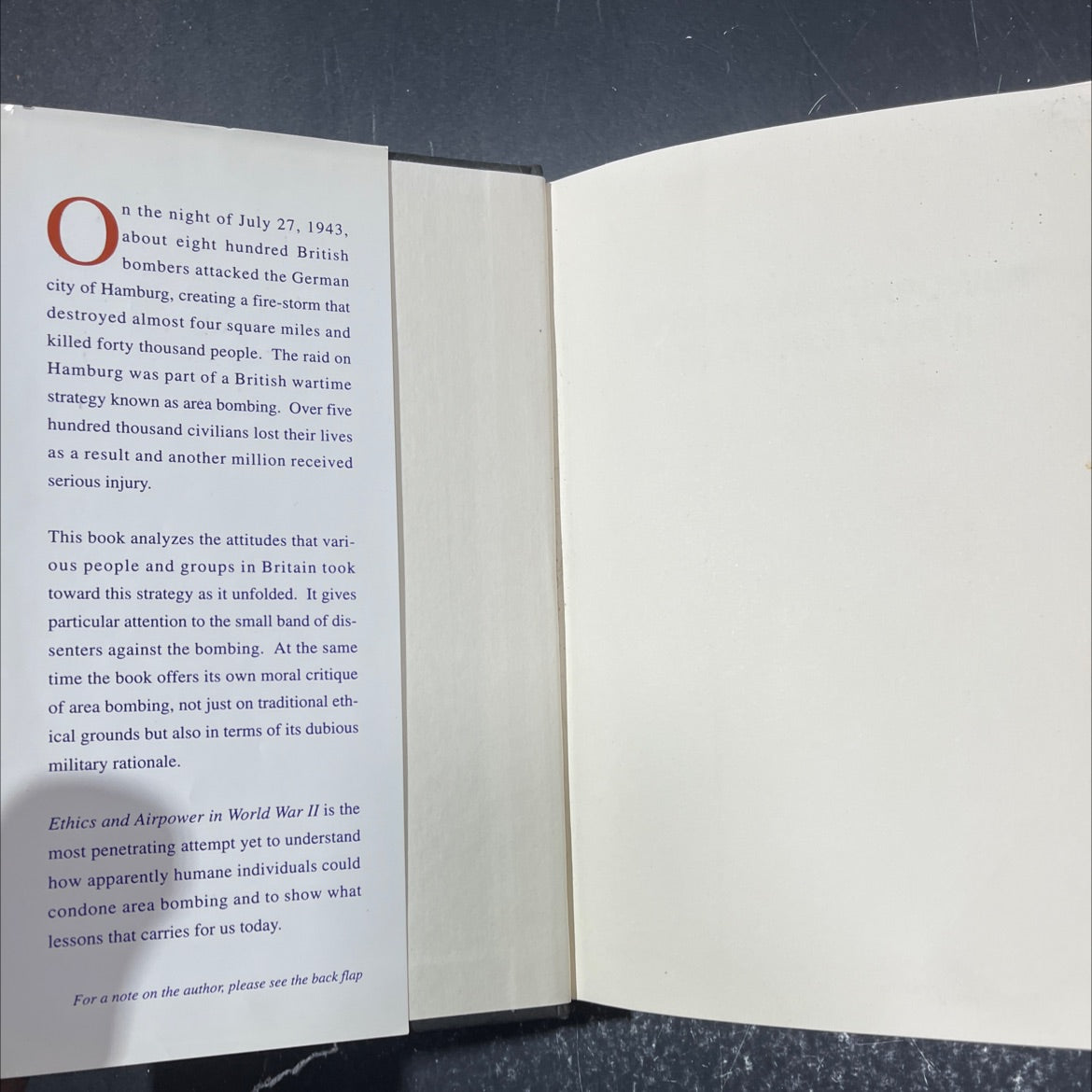 ethics and airpower in world war ii the british bombing of german cities book, by Stephen A. Garrett, 1993 Hardcover image 4