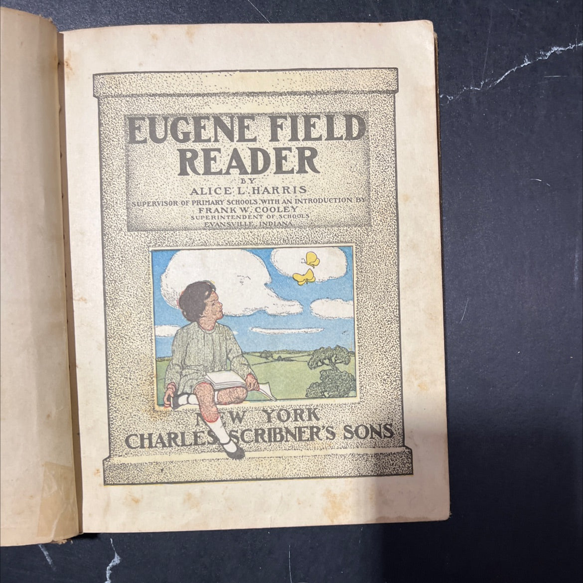 eugene field reader book, by alice l. harris, 1905 Hardcover image 2