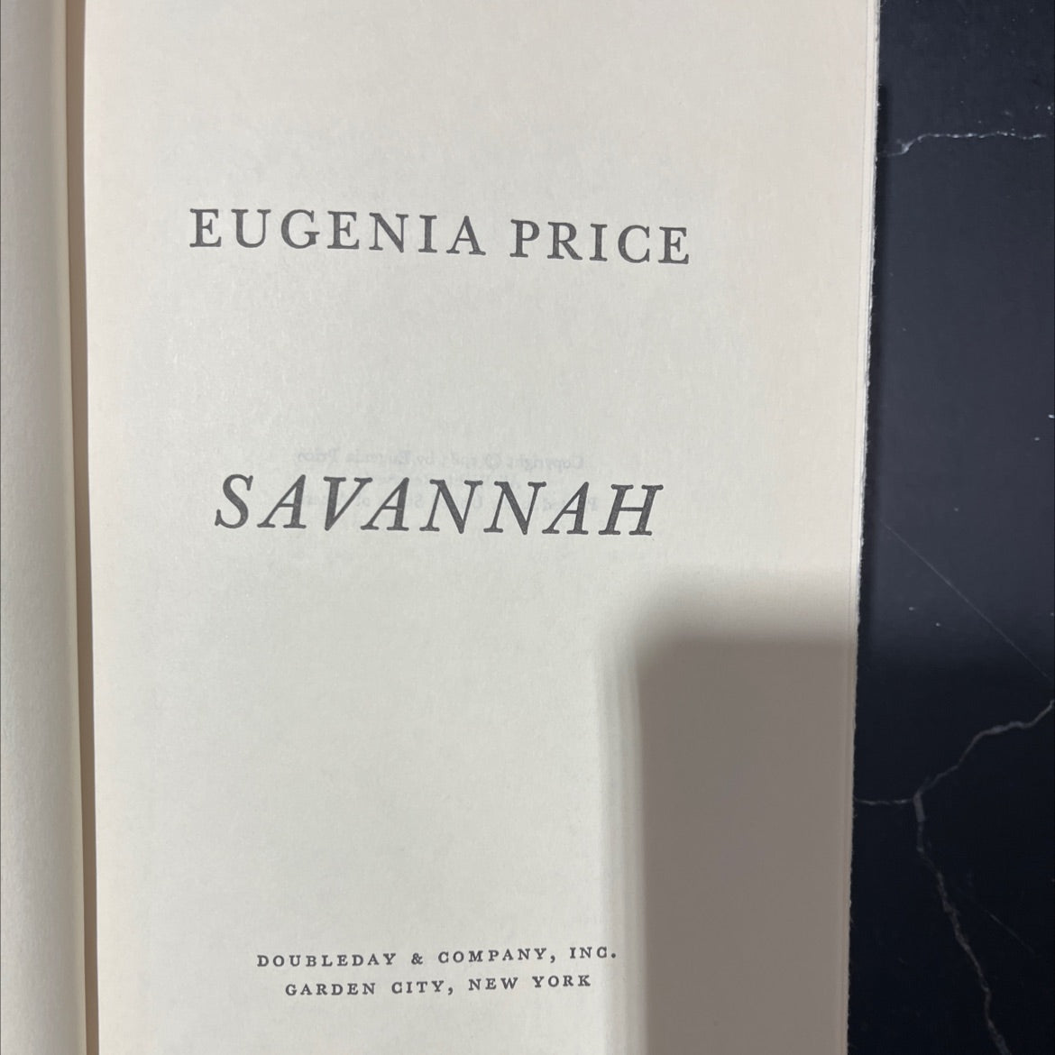 eugenia price savannah book, by eugenia price, 1983 Hardcover image 2