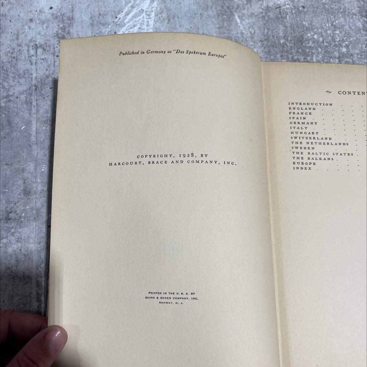 europe by count hermann keyserling book, by count hermann keyserling, 1928 Hardcover image 3