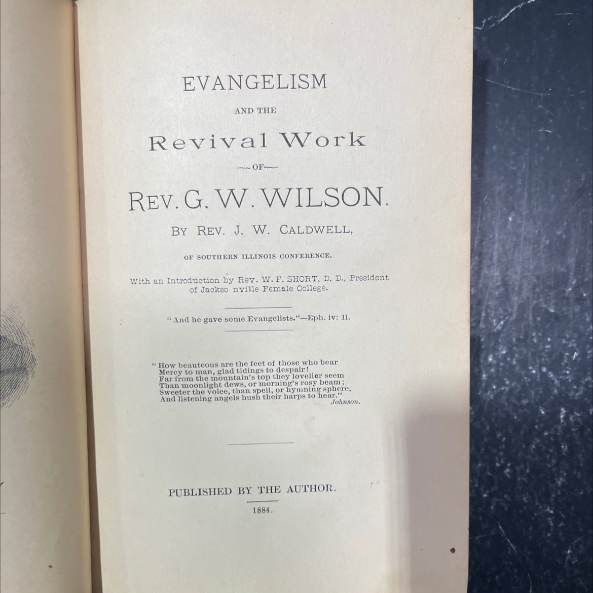 evangelism and the revival work book, by rev. j. w. caldwell, 1884 Hardcover image 2