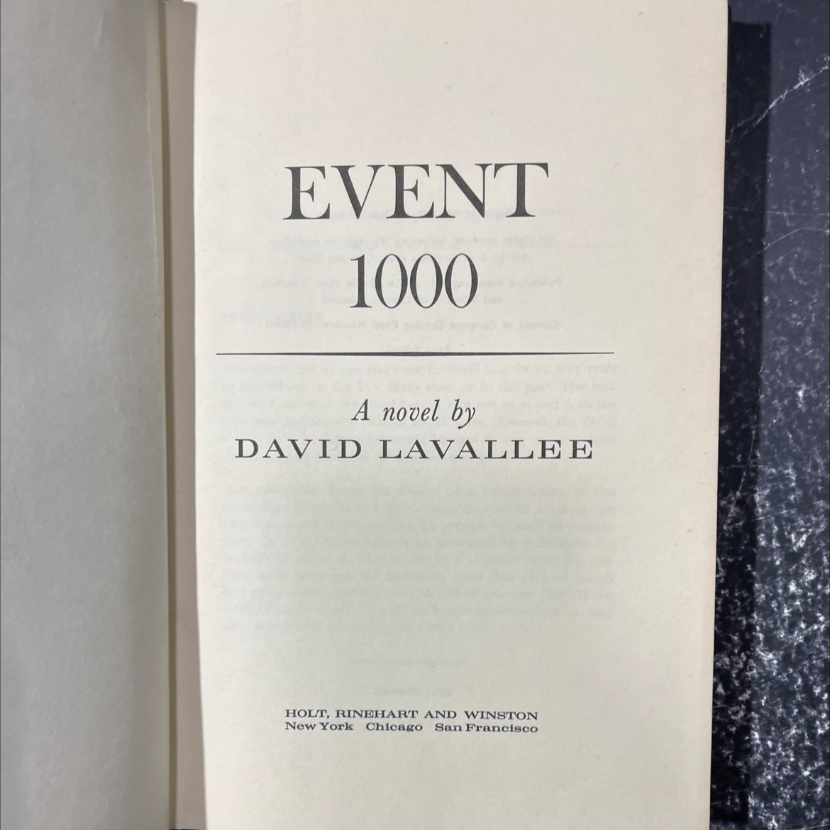 SIGNED event 1000 book, by david lavallee, 1971 Hardcover, First Edition, Vintage image 2