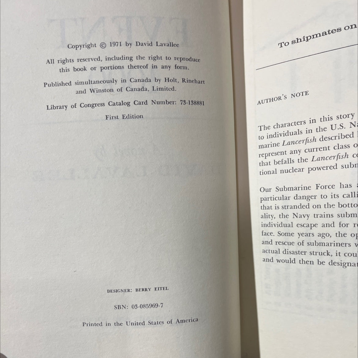 SIGNED event 1000 book, by david lavallee, 1971 Hardcover, First Edition, Vintage image 3