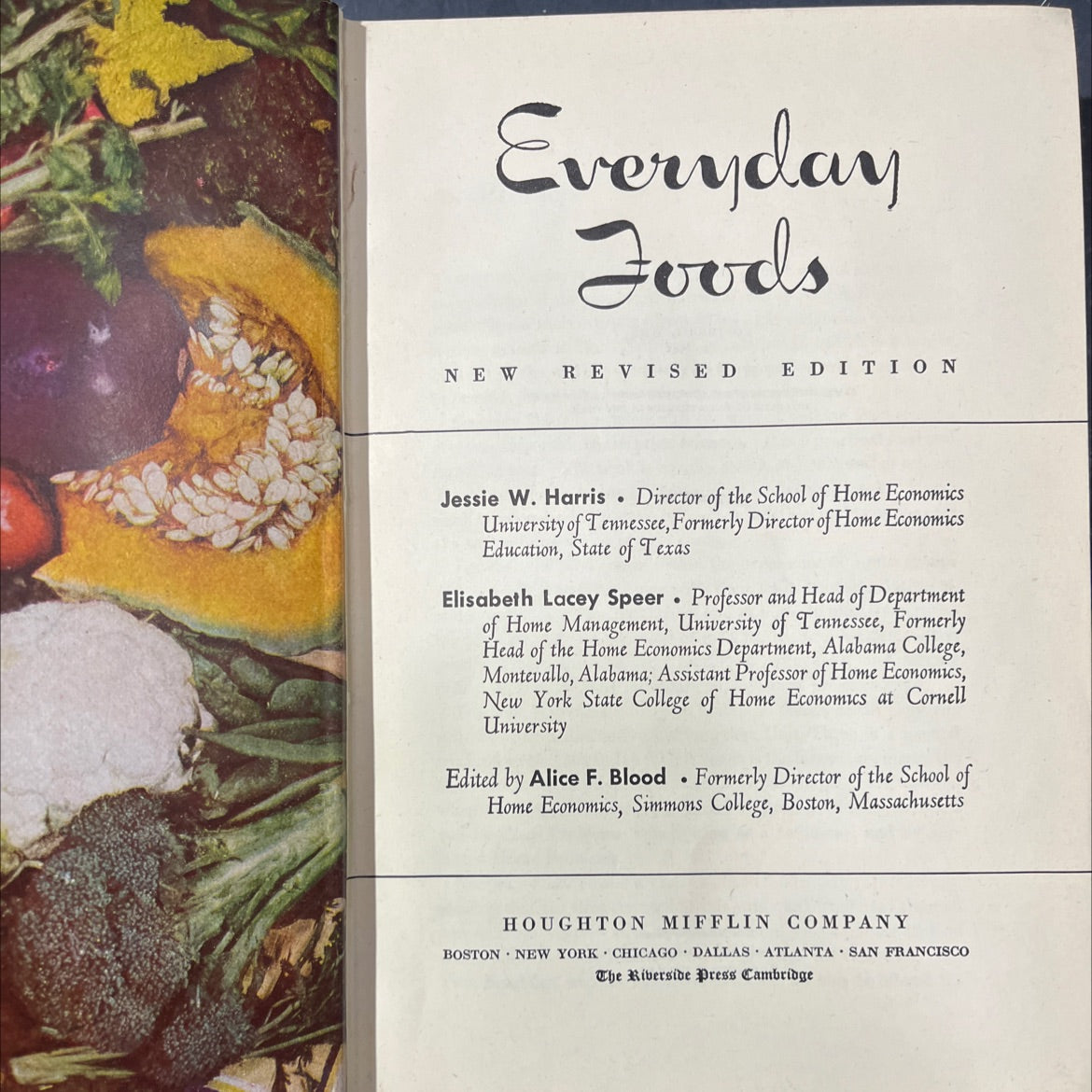 everyday foods new revised edition book, by jessie w. harris, elisabeth lacey speer, 1946 Hardcover image 2