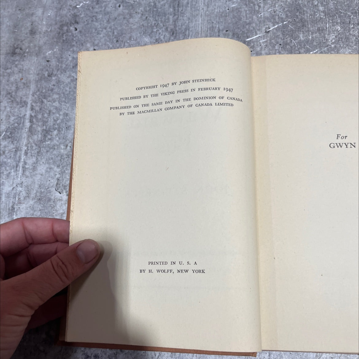 everyman the wayward bus book, by john steinbeck, 1947 Hardcover image 3