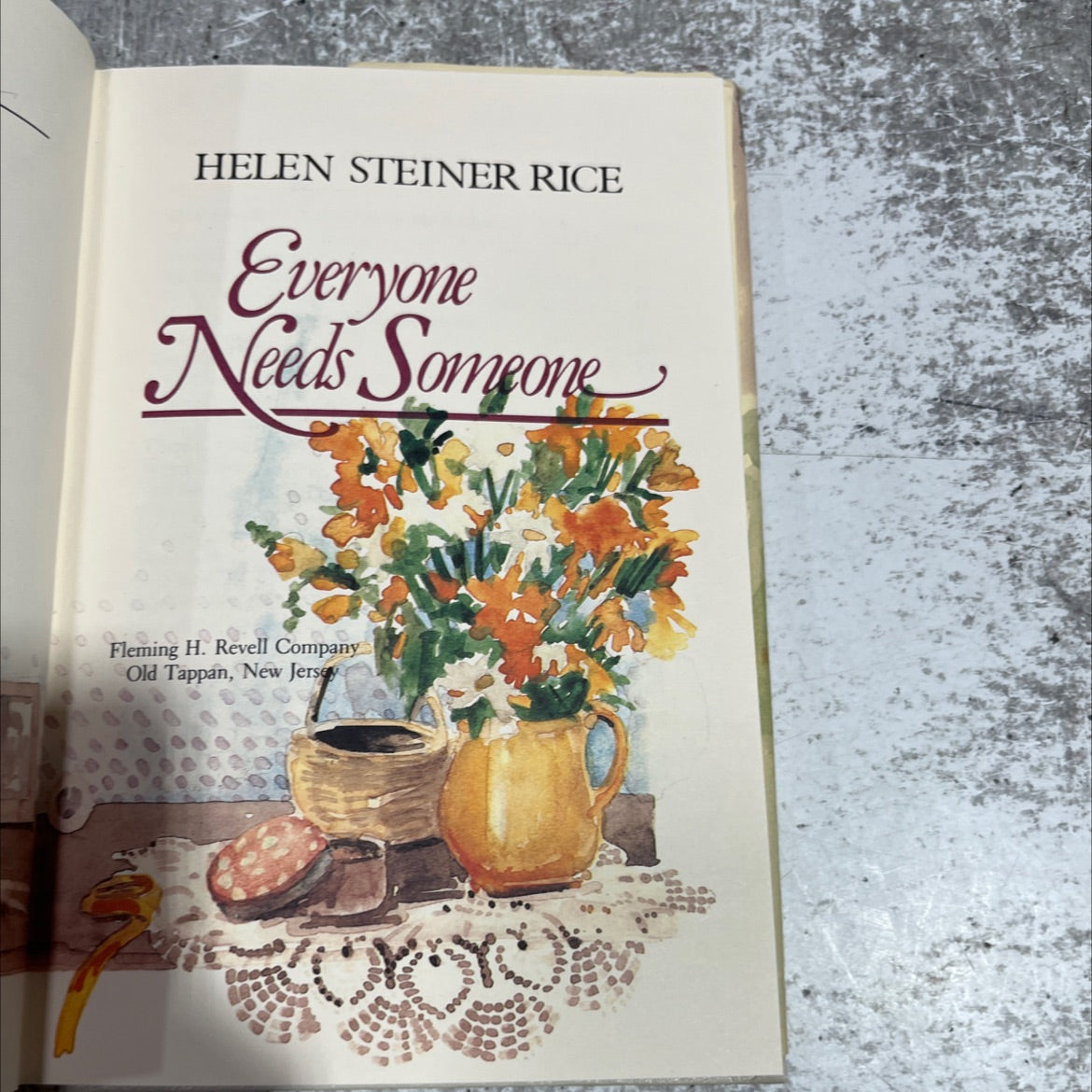 everyone needs someone book, by helen steiner rice, 1978 Hardcover image 2