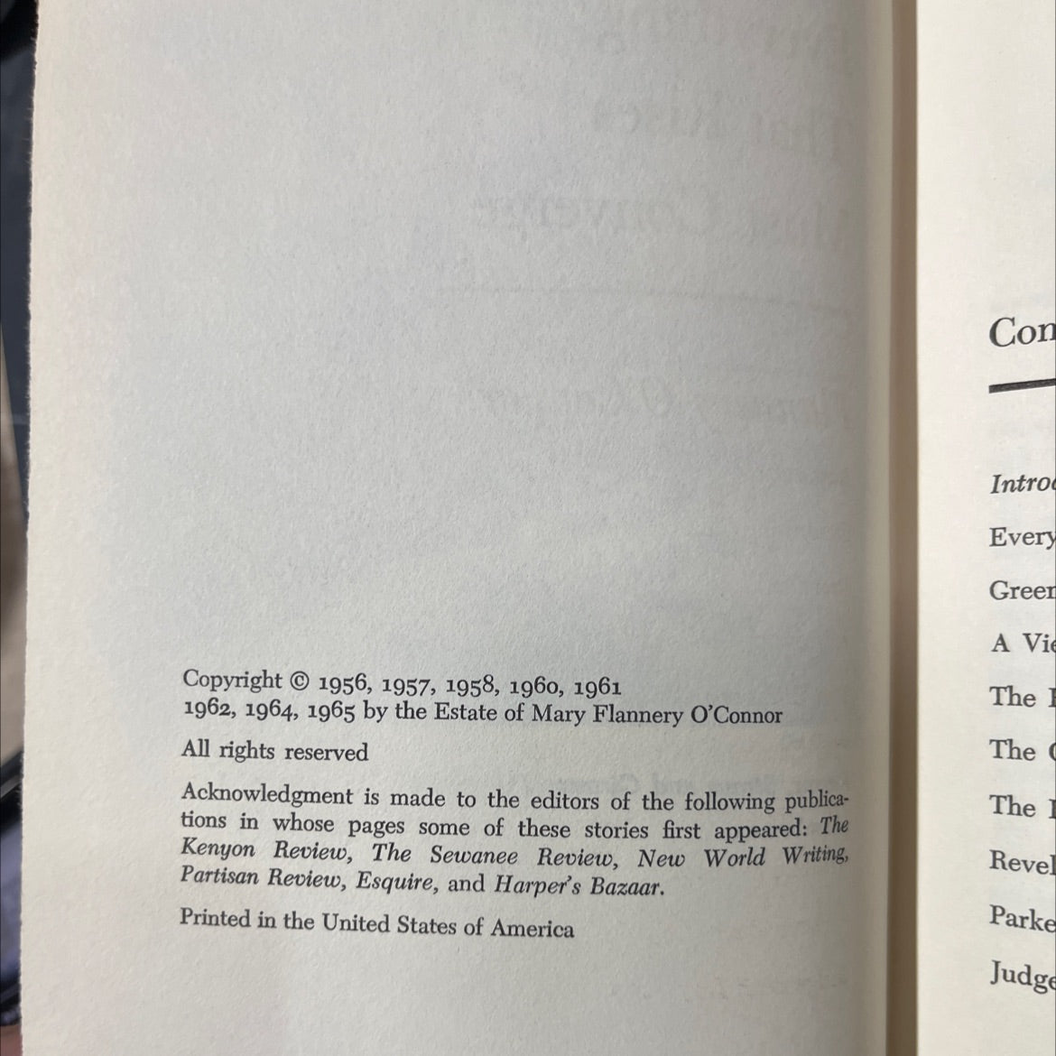 everything that rises must converge book, by flannery o'connor, 1965 Hardcover image 3