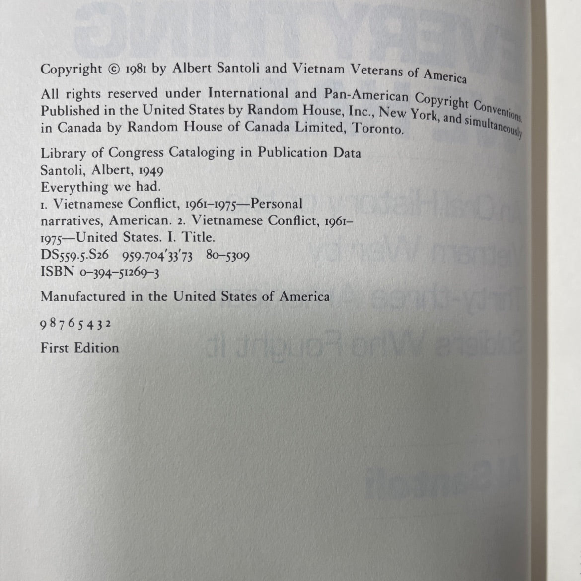 everything we had an oral history of the vietnam war by thirty-three american soldiers who fought it book, by al image 3