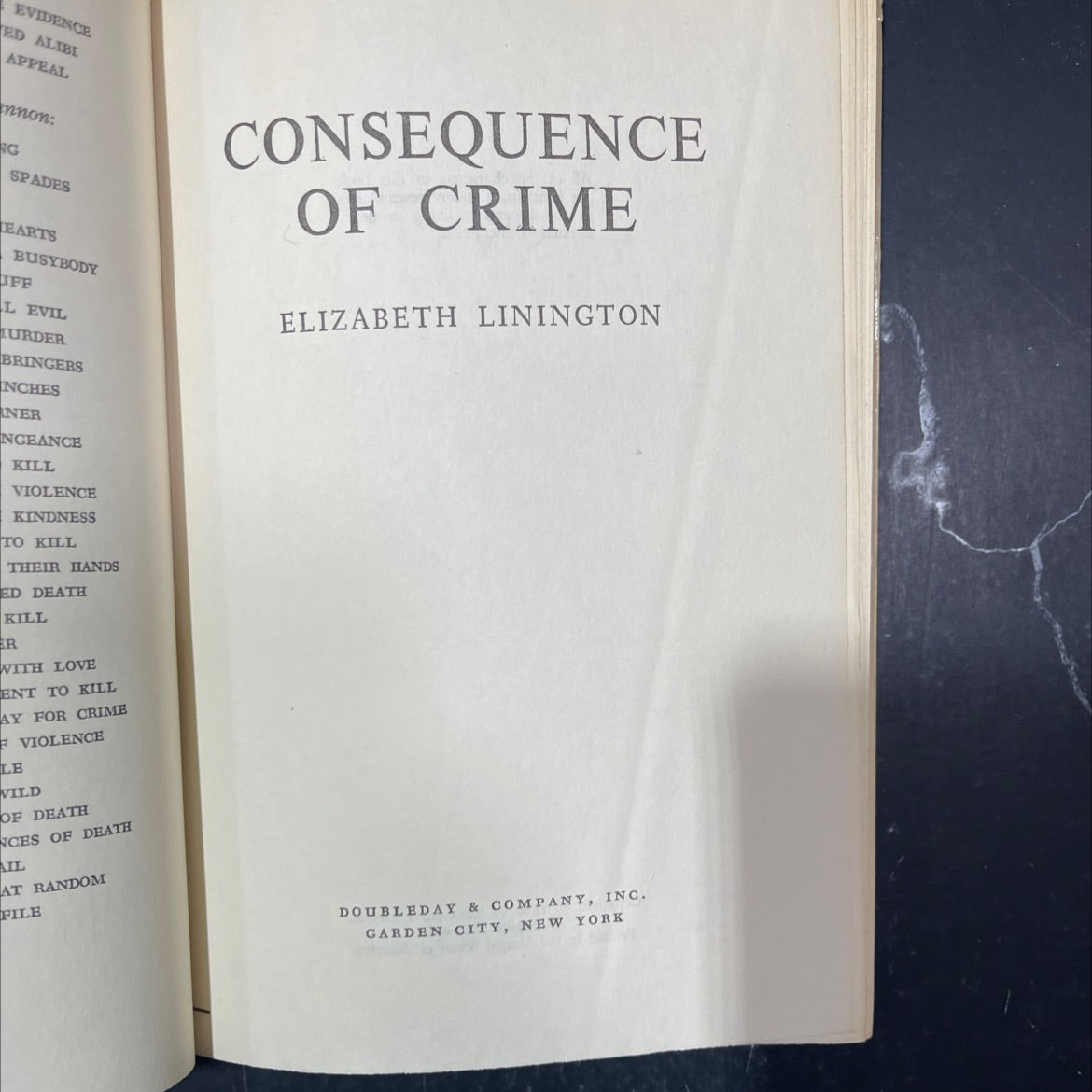 evidence ed alibi appeal book, by Elizabeth Linington, 1980 Hardcover image 2