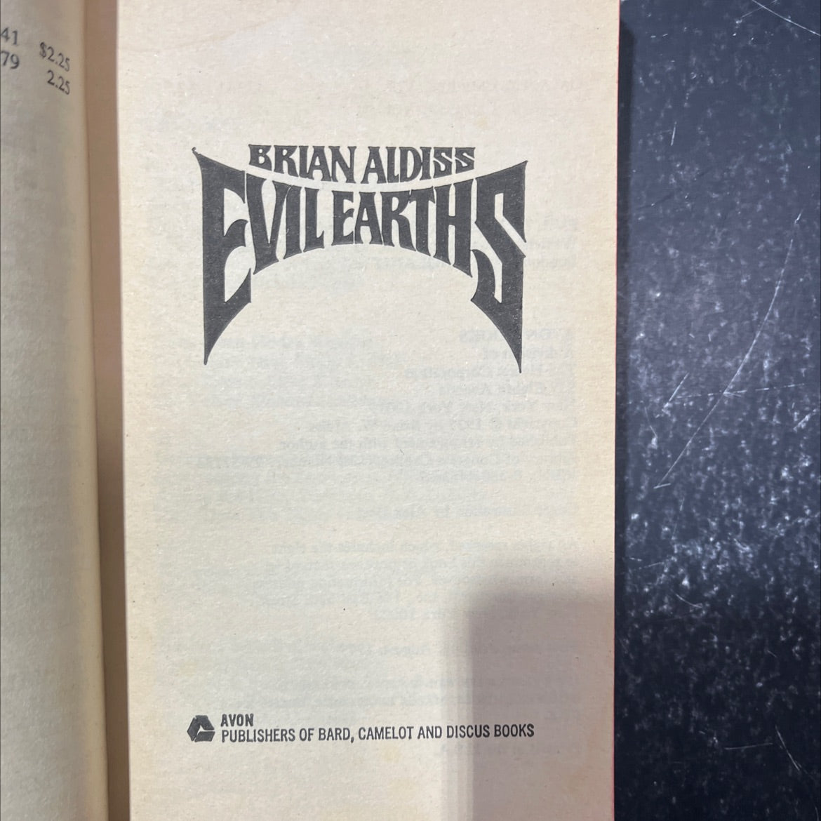 evil earths book, by Brian W. Aldiss, 1975 Paperback image 2