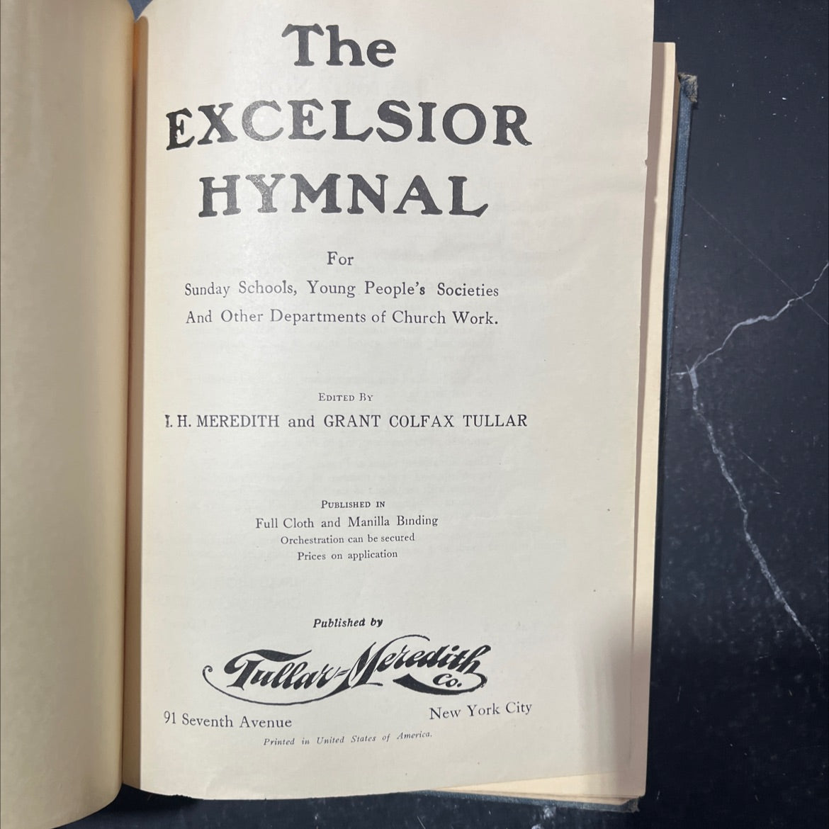 excelsior hymnal for sunday schools, young people's societies and other departments of church work book, by i. h. image 2