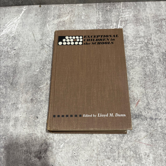 exceptional children in the schools book, by lloyd m. dunn, 1963 Hardcover image 1