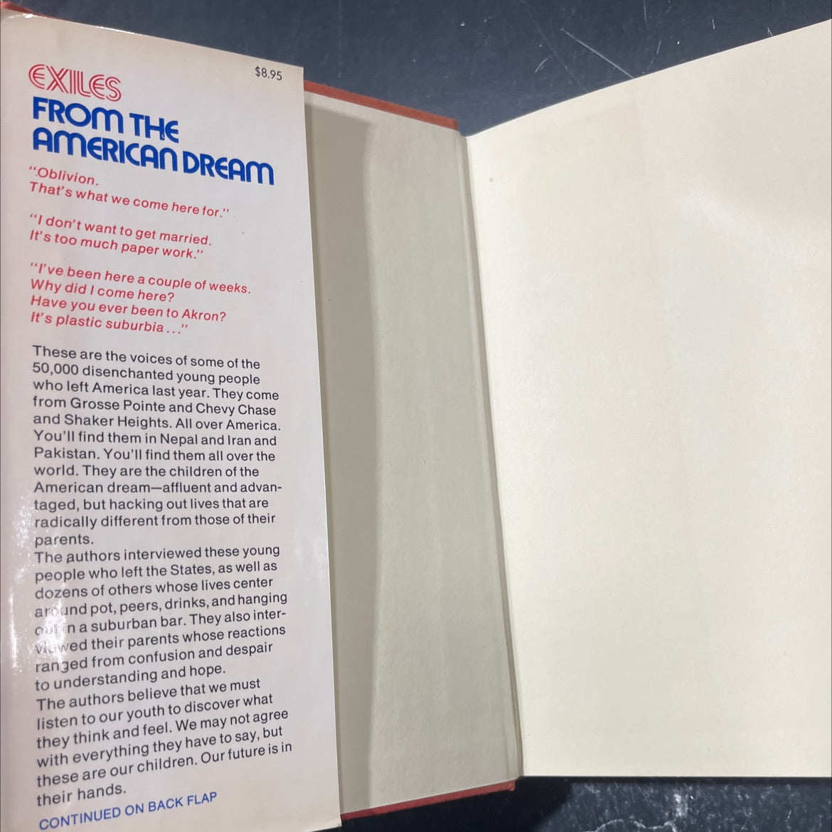 exiles from the american dream first-person accounts of our disenchanted youth book, by mary anne johnson and james image 4