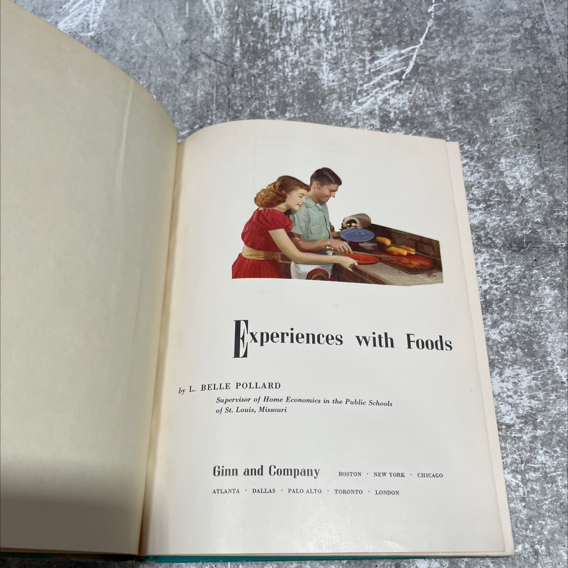 experiences with foods book, by l. belle pollard, 1956 Hardcover image 2