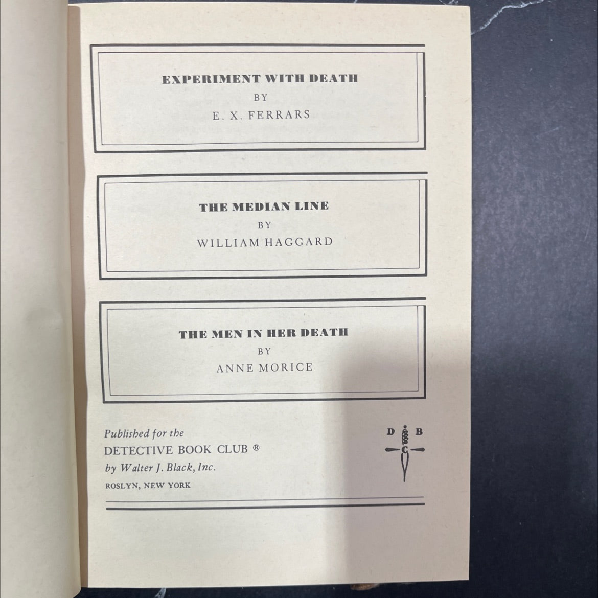 experiment with death book, by e. x. ferrars, 1981 Hardcover image 2