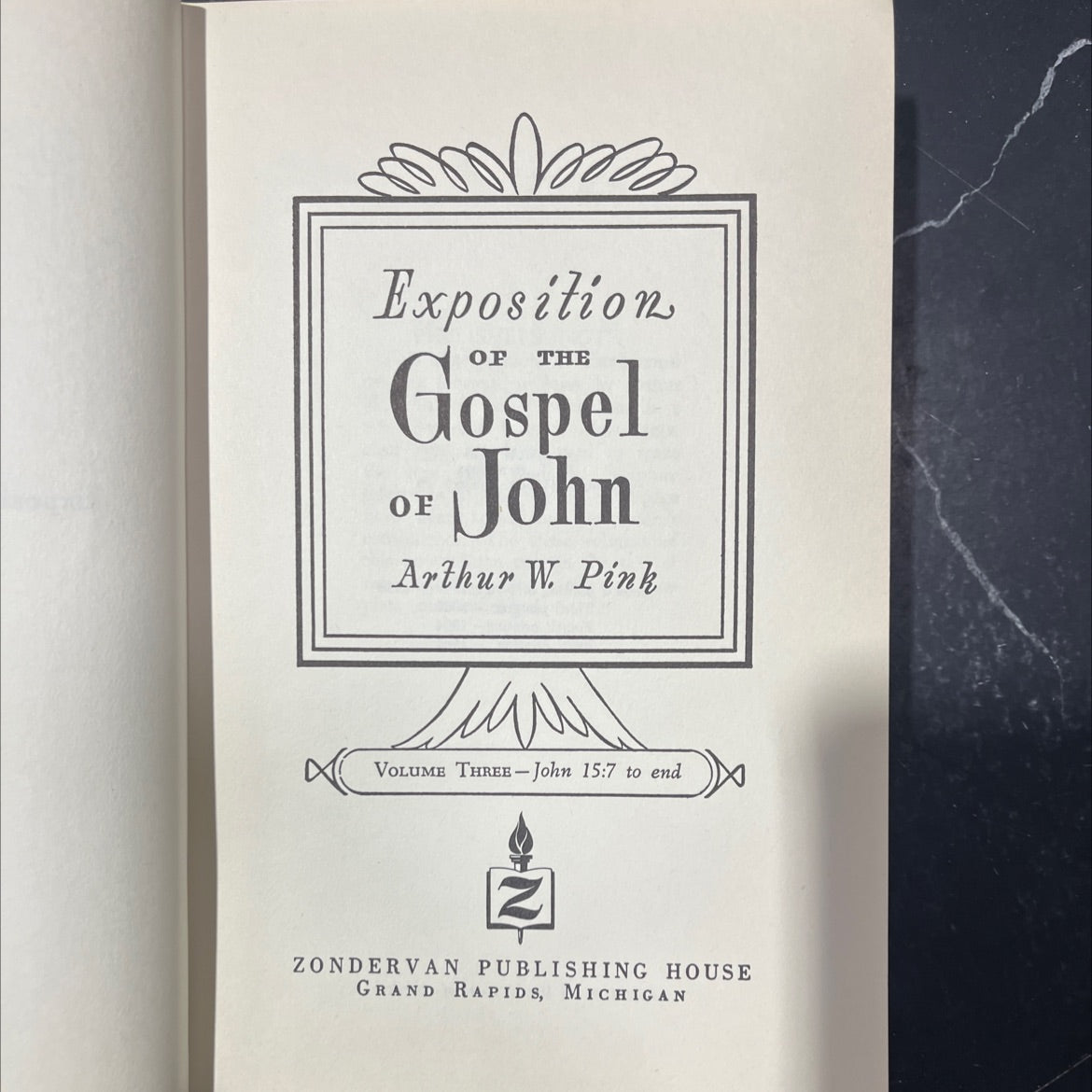 exposition gospel of john book, by arthur w. pink, 1965 Hardcover image 2