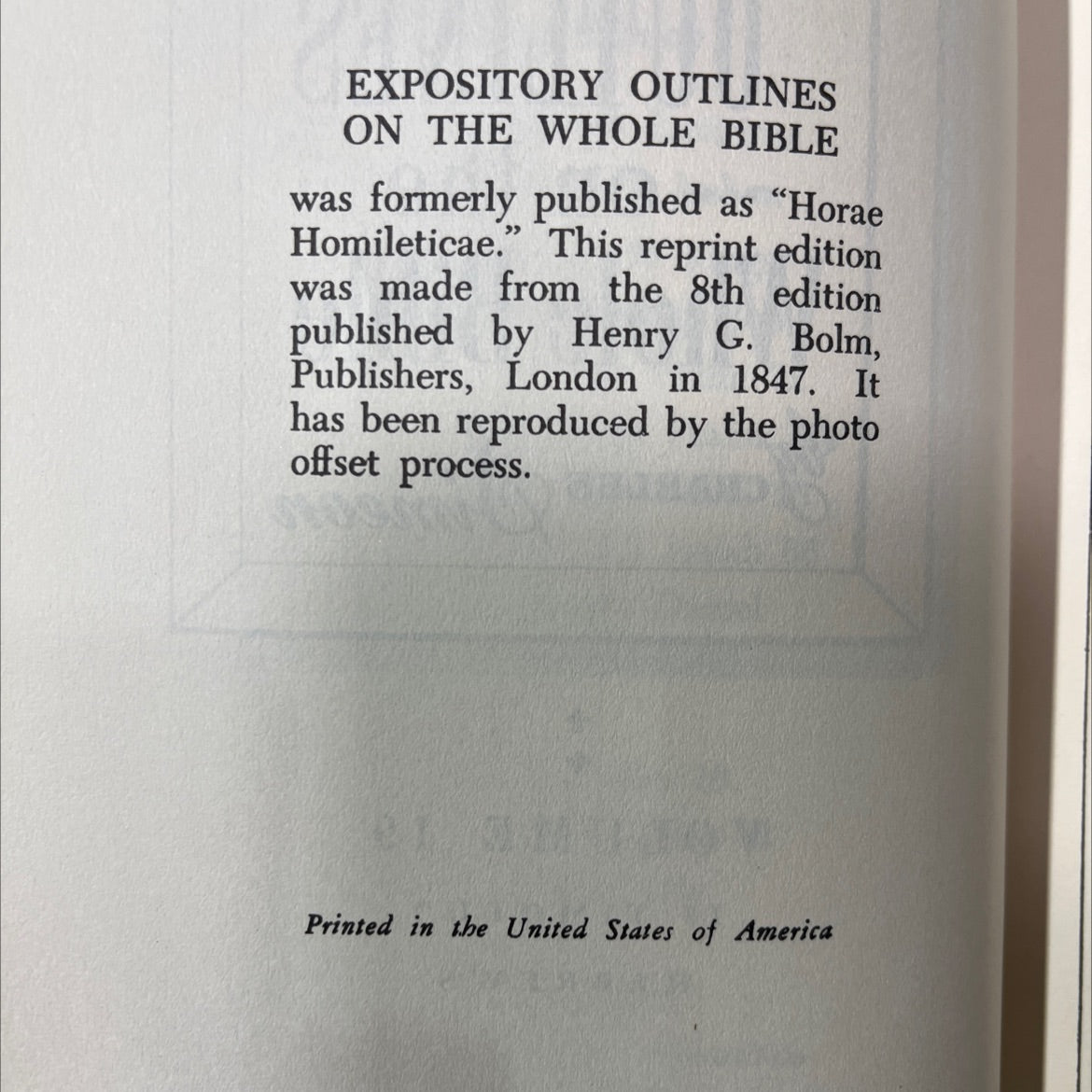 expository outlines on the whole bible book, by charles simeon, 1955 Hardcover image 3