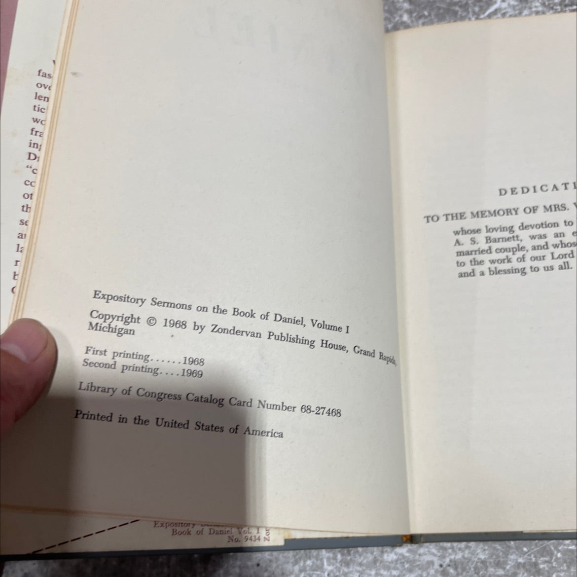 expository sermons on the book of daniel volume one-introduction book, by w. a. criswell, 1968 Hardcover image 3