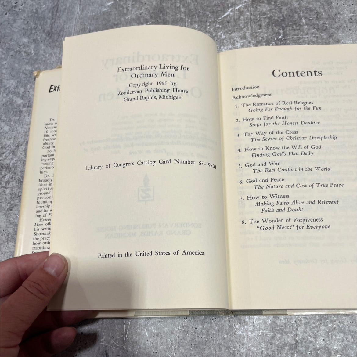 extraordinary living for ordinary men book, by sam shoemaker, 1965 Hardcover image 3
