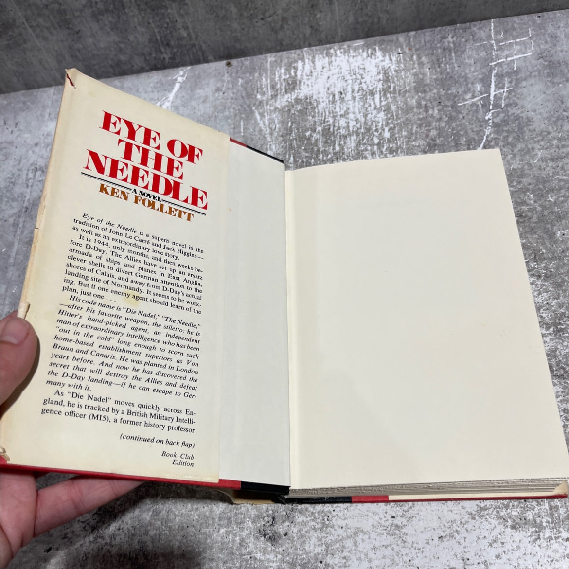eye of the needle book, by ken follett, 1978 Hardcover image 4