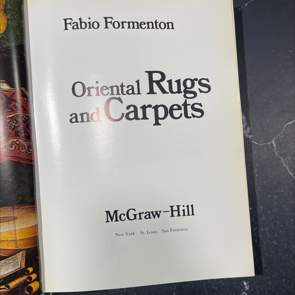 fabio formenton oriental rugs and carpets book, by Fabio Formenton, 1972 Hardcover image 2