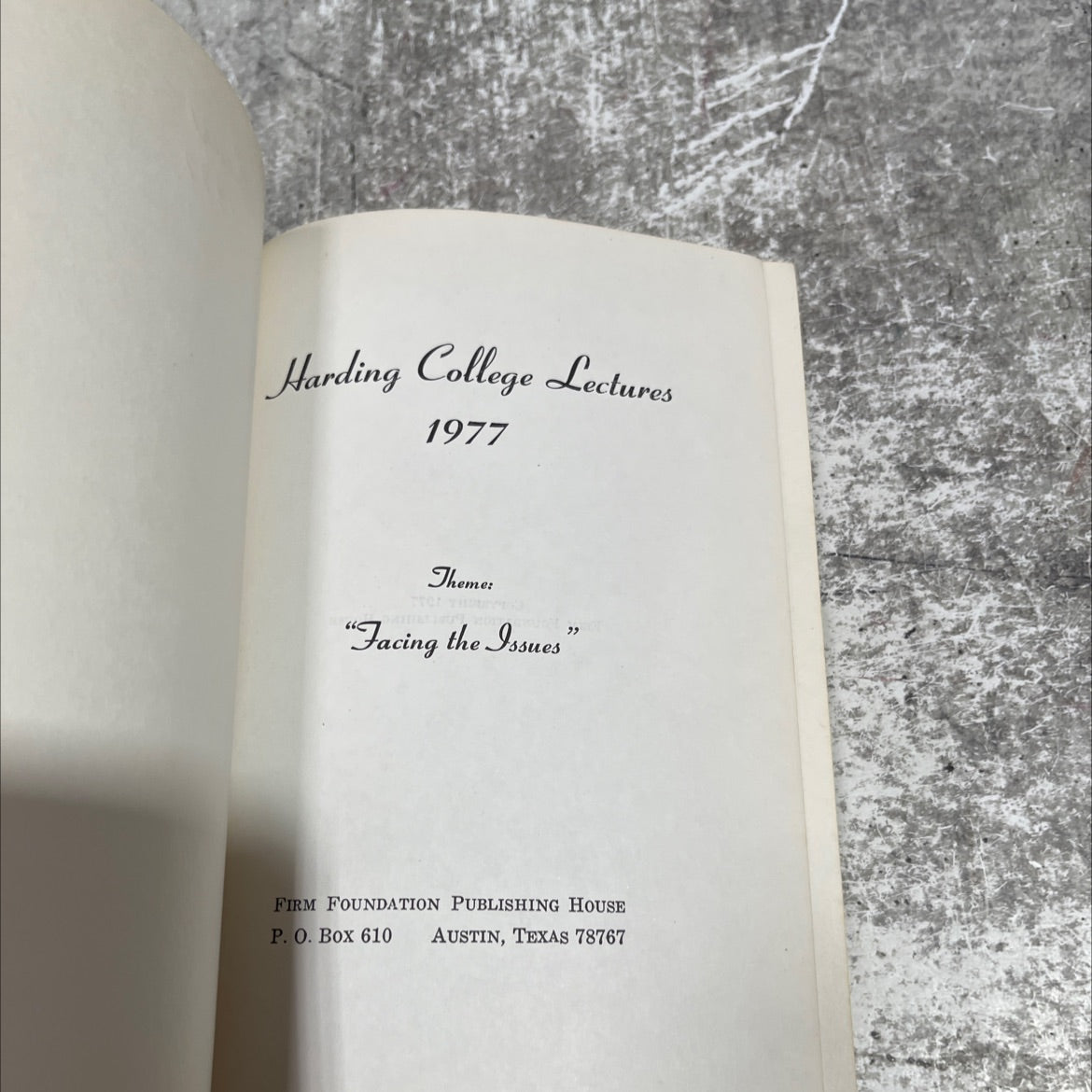 facing the issues book, by unknown, 1977 Hardcover image 2
