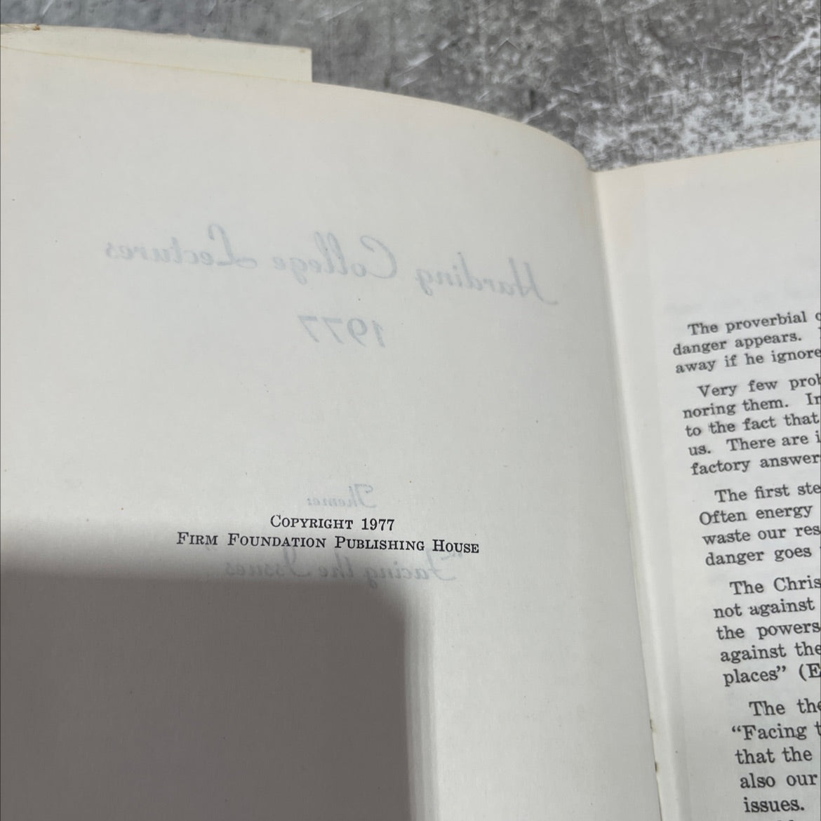 facing the issues book, by unknown, 1977 Hardcover image 3