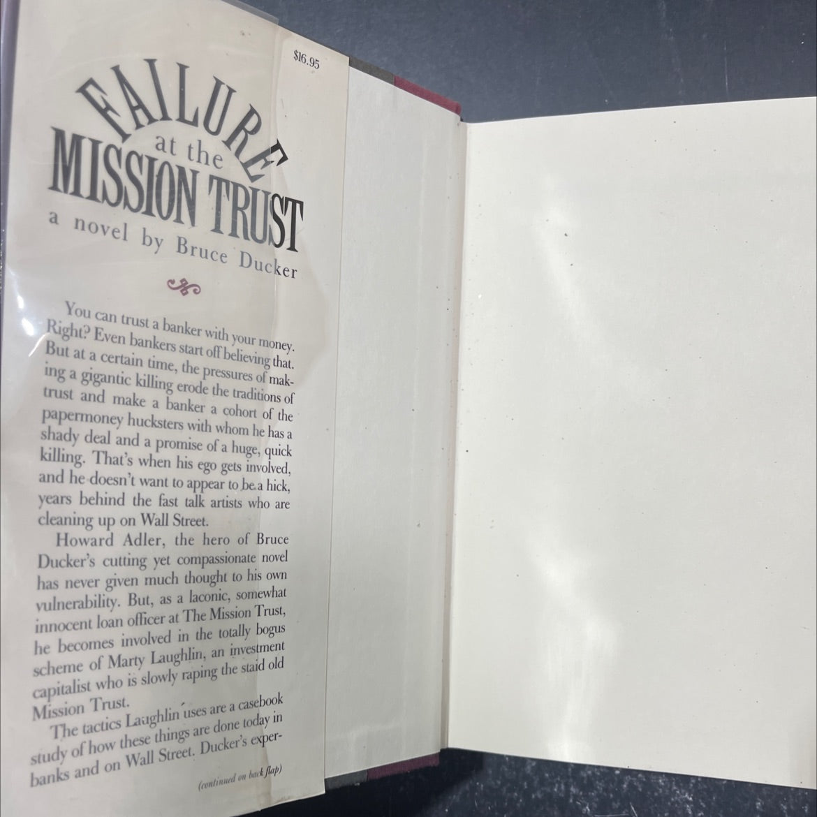 failure at the mission trust book, by Bruce Ducker, 1986 Hardcover image 4