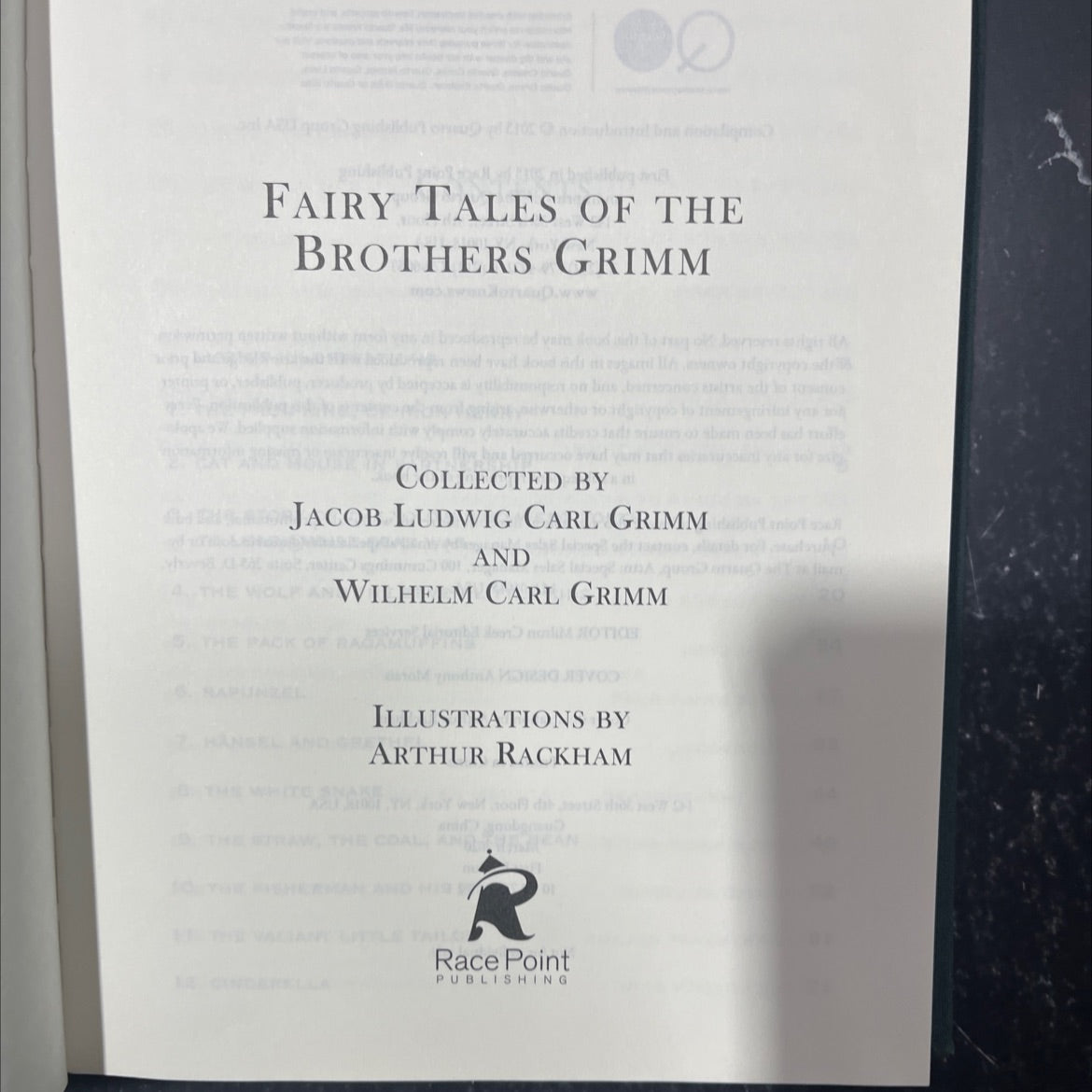 fairy tales of the brothers grimm book, by jacob ludwig carl grimm, wilhelm carl grimm, 2015 Hardcover image 2