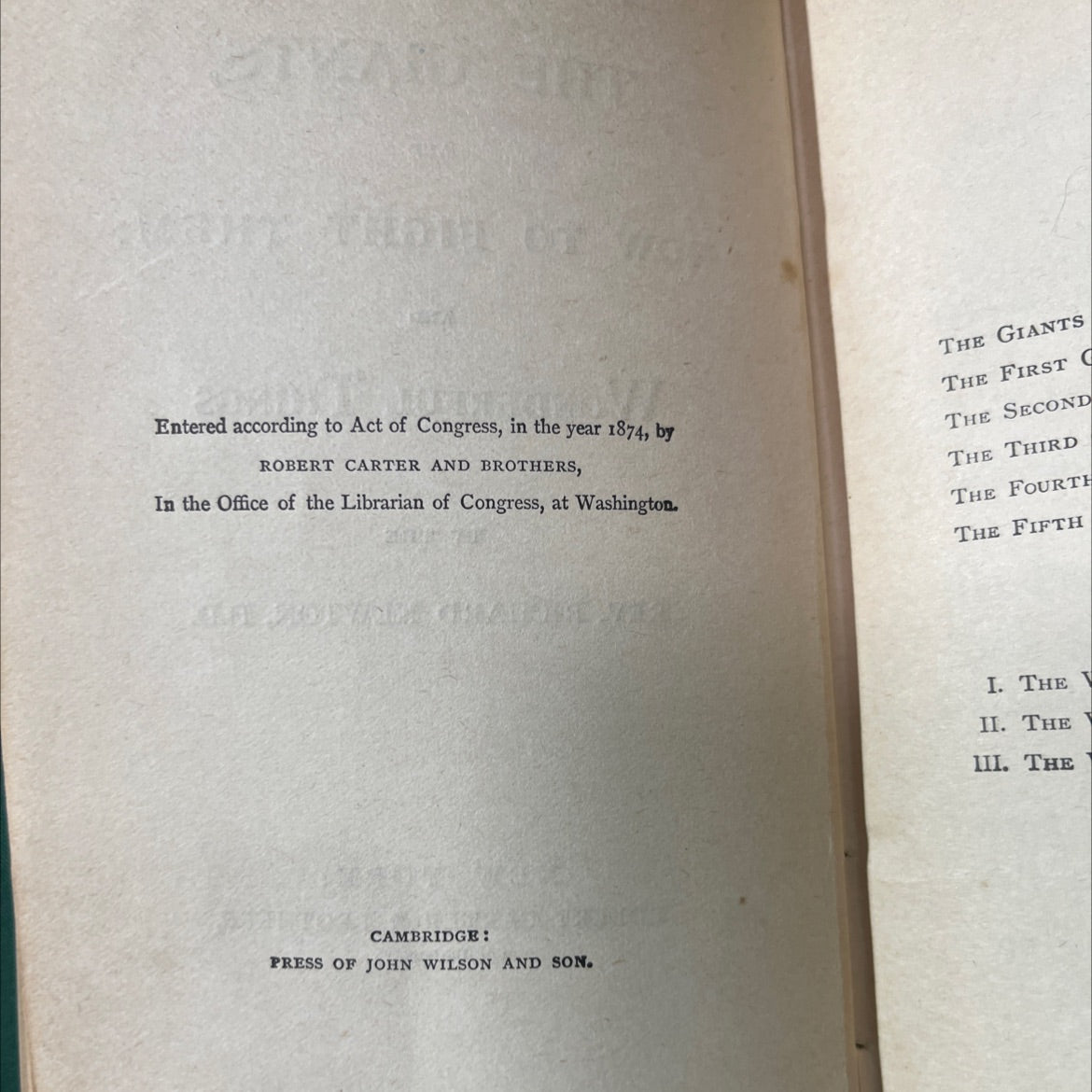 faith preach the gospel school giants and how to fight them book, by Rev. Dr. Newton Frontis, 1874 Hardcover image 3