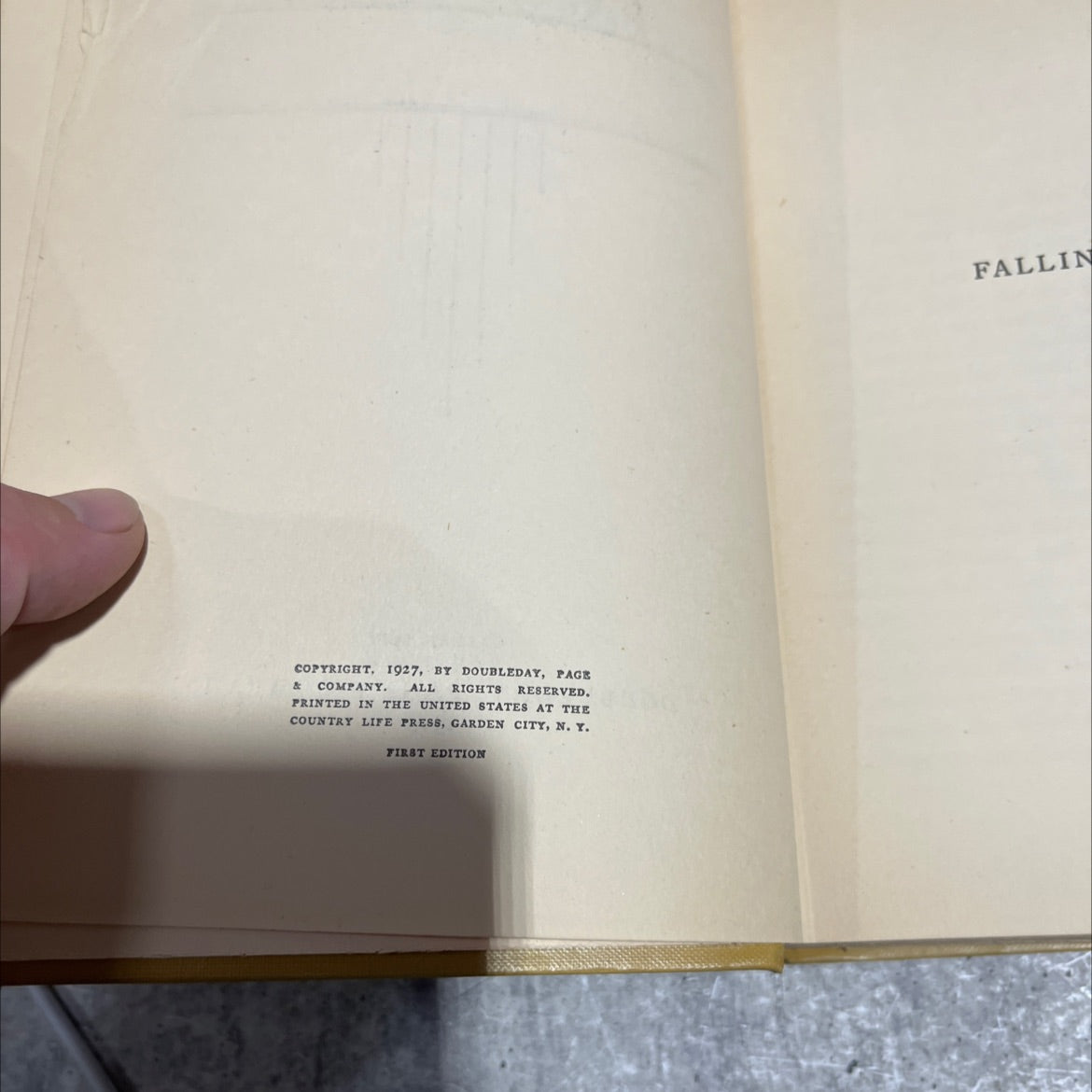 falling seeds book, by elisabeth cobb chapman, 1927 Hardcover image 3
