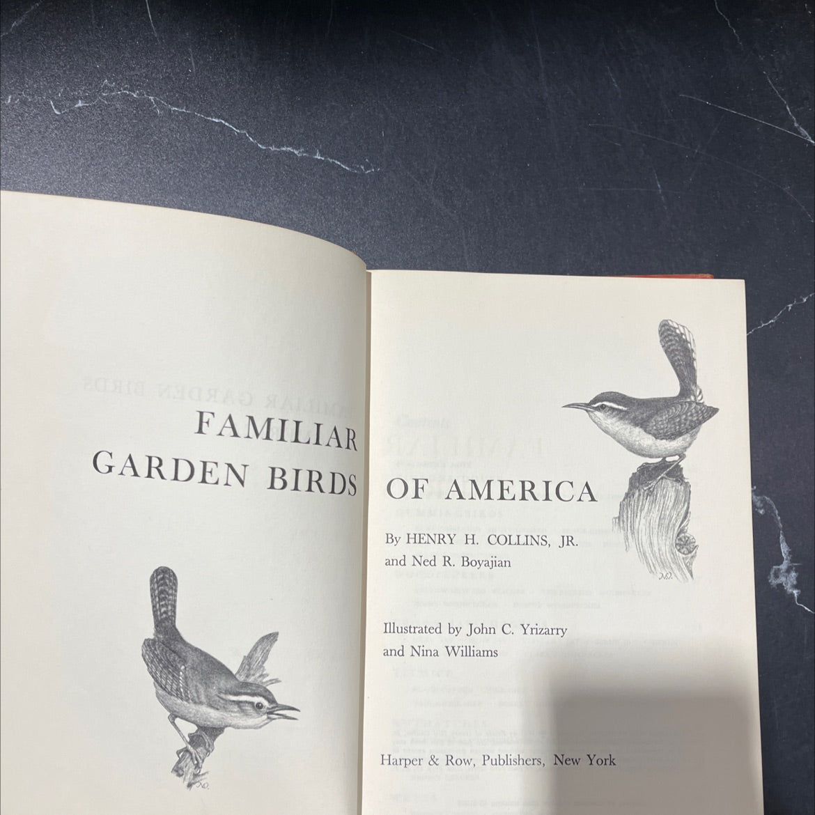 familiar garden birds of america book, by henry h. collins, jr. and ned r. boyajian, 1965 Hardcover image 2