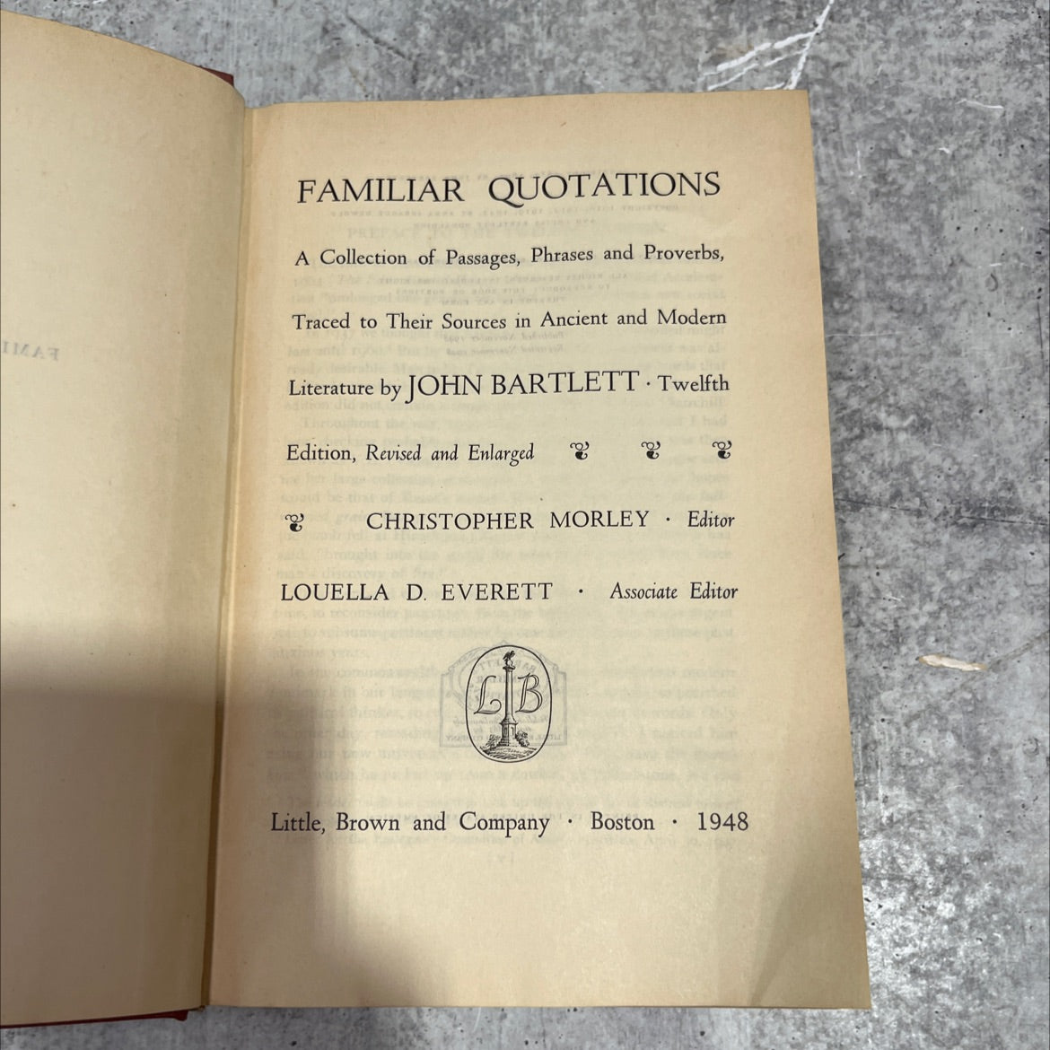 familiar quotations book, by john bartlett, 1948 Hardcover image 2