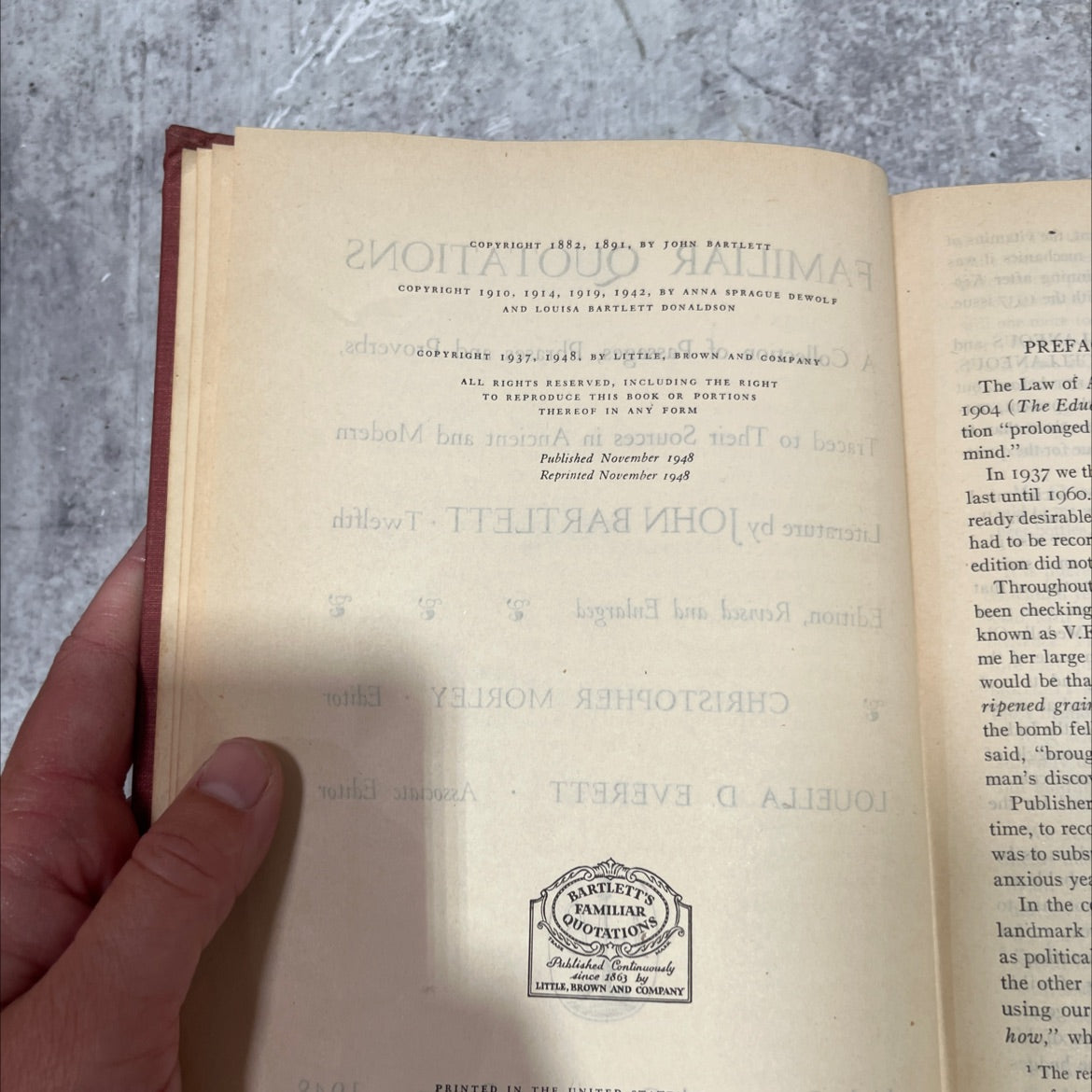 familiar quotations book, by john bartlett, 1948 Hardcover image 3
