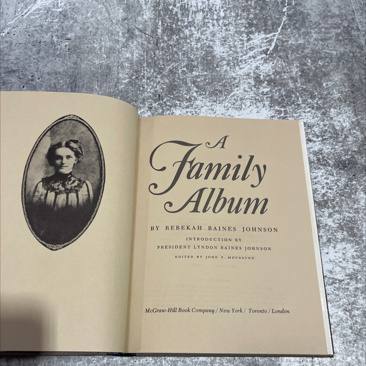 family album book, by rebekah baines johnson, 1965 Hardcover image 2
