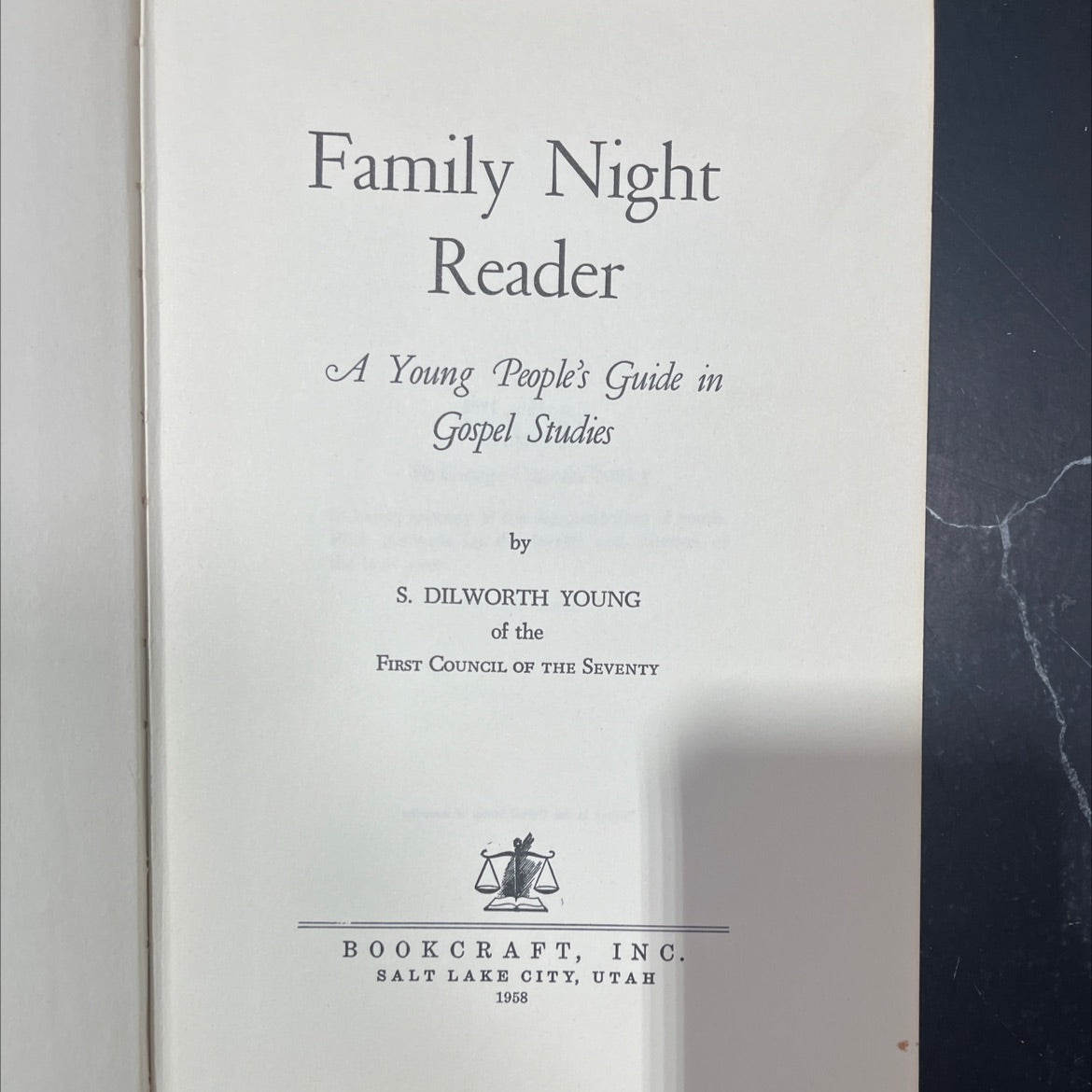 family night reader a young people's guide in gospel studies book, by s. dilworth young, 1958 Hardcover image 2