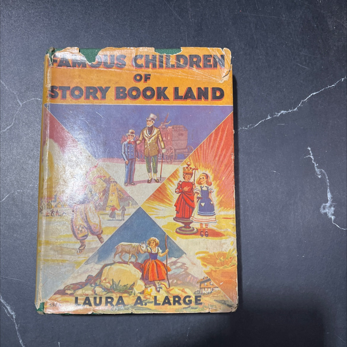 famous children of storybook land book, by laura antoinette large, 1935 Hardcover image 1