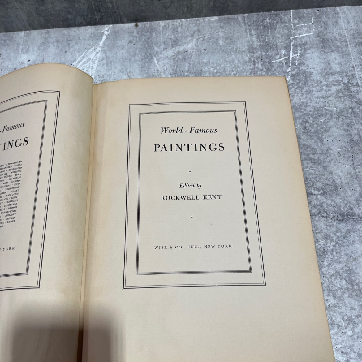 famous paintings book, by rockwell kent, 1939 Hardcover image 2
