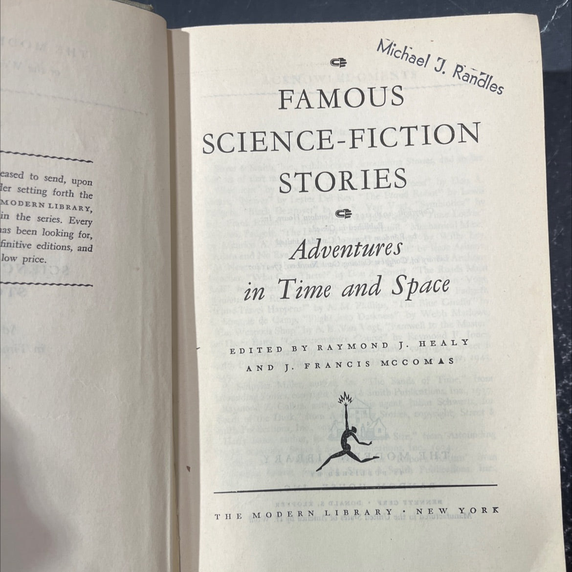famous science-fiction stories adventures in time and space book, by raymond j. healy and j. francis mc comas, 1957 image 2