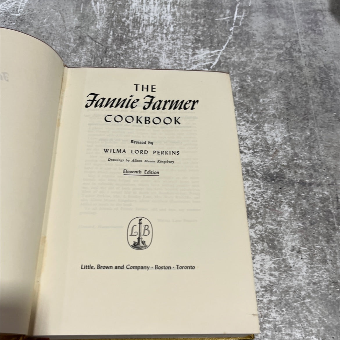 fannie farmer cookbook book, by fannie merritt farmer, 1965 Hardcover image 2