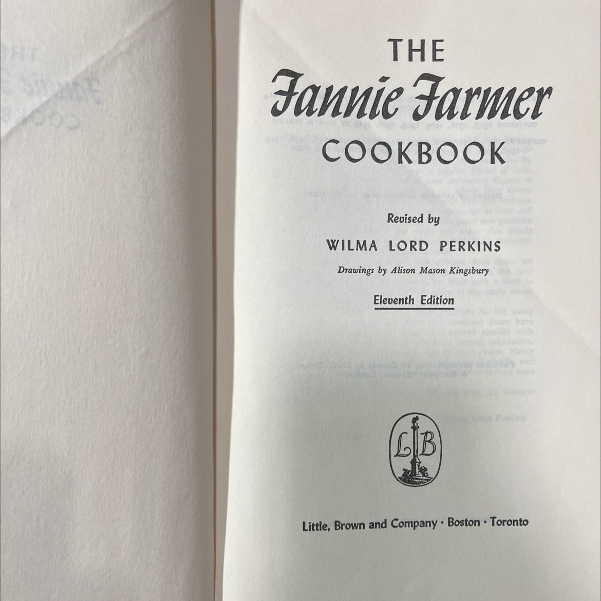 fannie farmer cookbook book, by fannie merritt farmer, 1982 Hardcover image 2