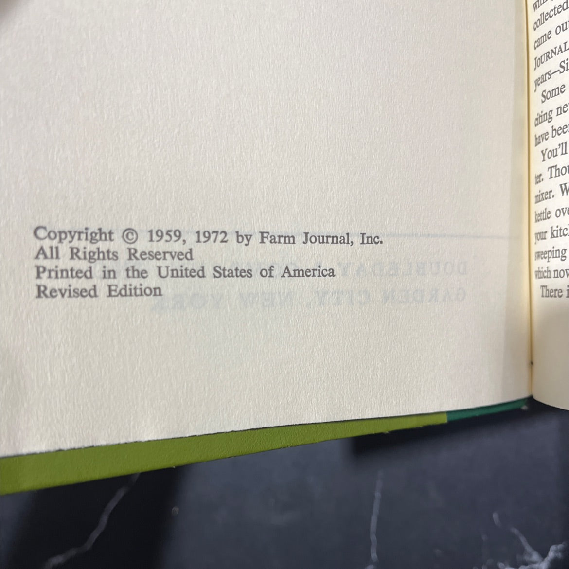 farm journal's country cookbook revised, enlarged edition book, by nell b. nichols, 1972 Hardcover image 3