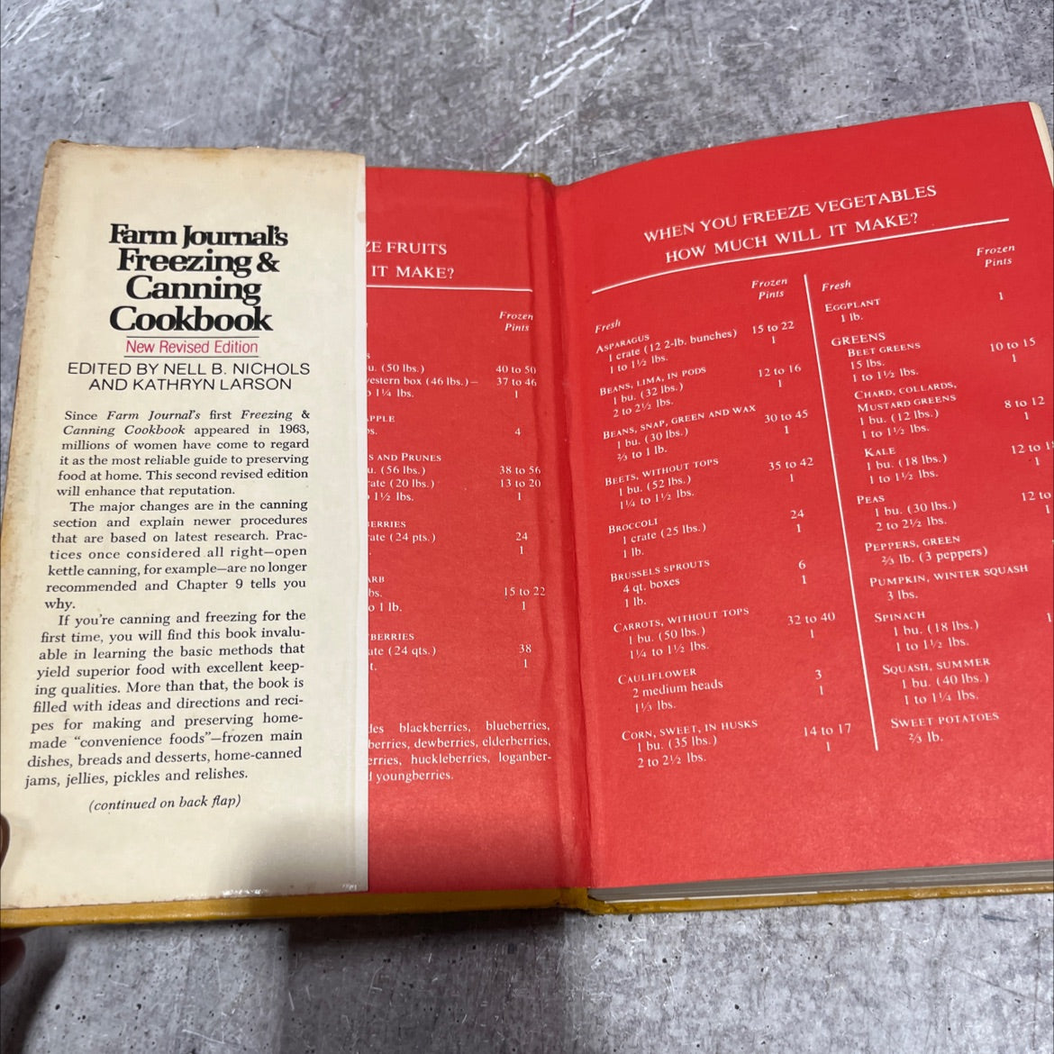 farm journal's freezing & canning cookbook book, by Nell B. Nichols, Kathryn Larson, 1978 Hardcover image 4