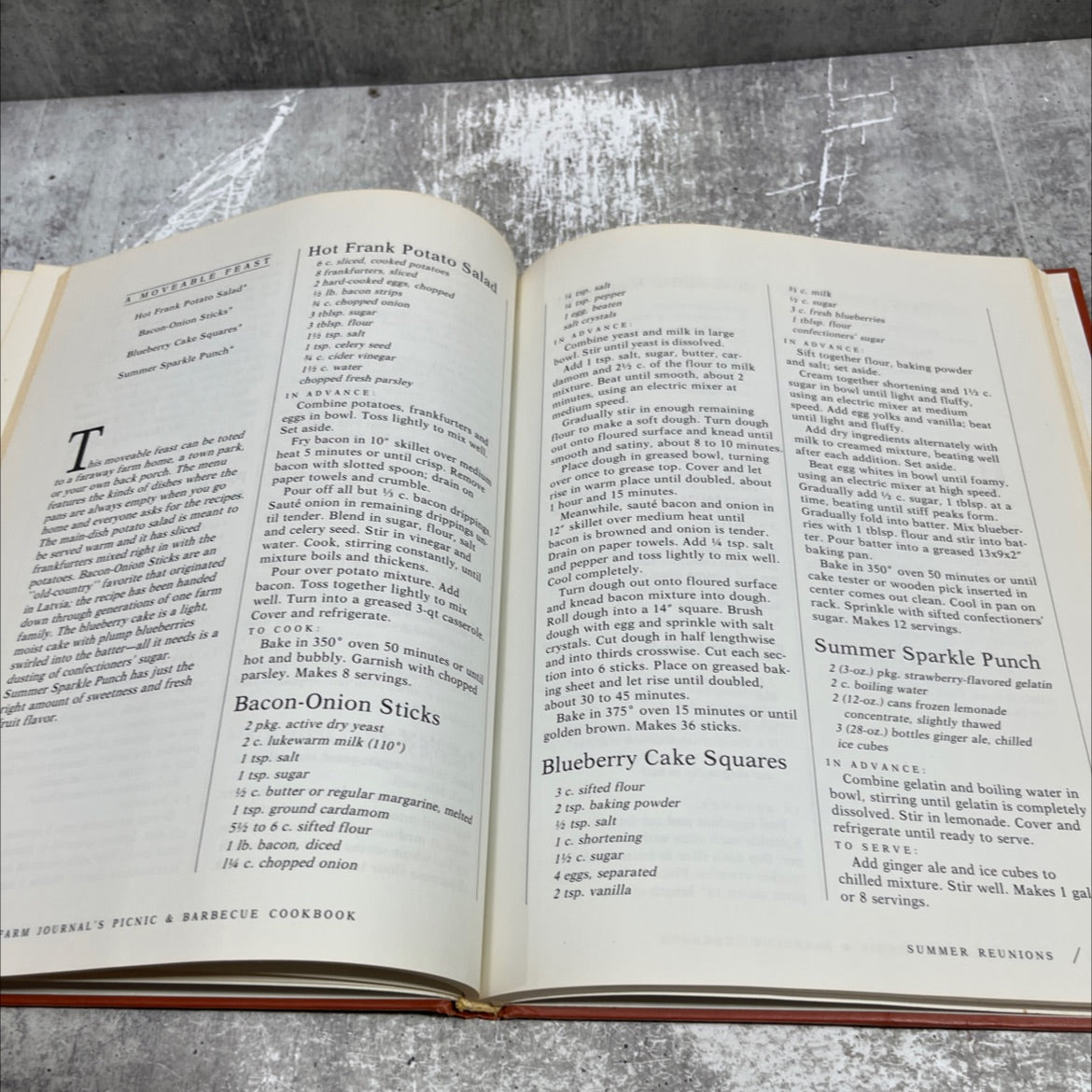 farm journal's picnic & barbecue cookbook book, by food editors of farm journal, 1984 Hardcover image 4