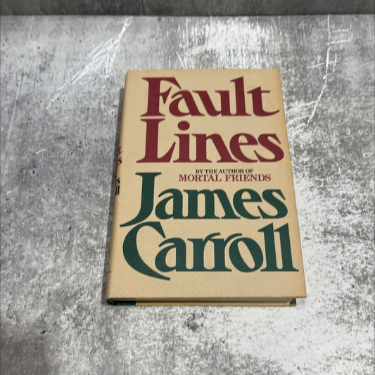 fault lines book, by james carroll, 1980 Hardcover image 1