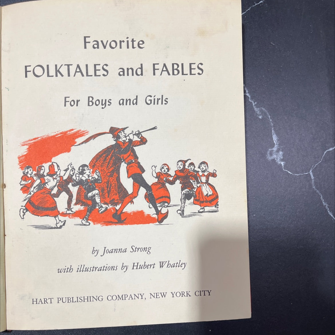 favorite folktales and fables for boys and girls book, by Joanna Strong, 1950 Hardcover, Vintage image 2